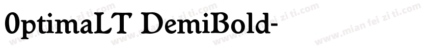 0ptimaLT DemiBold字体转换